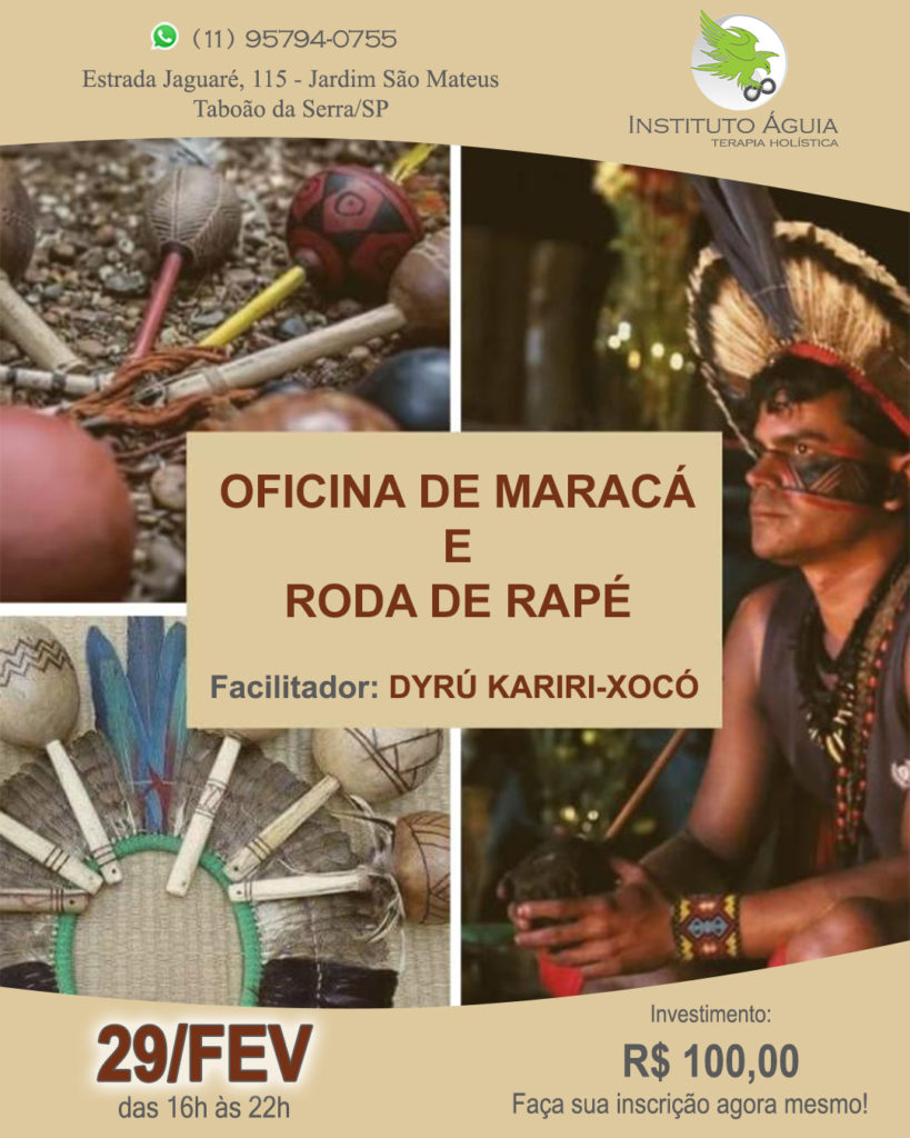 Oficina de Maraca e Roda de Rapé